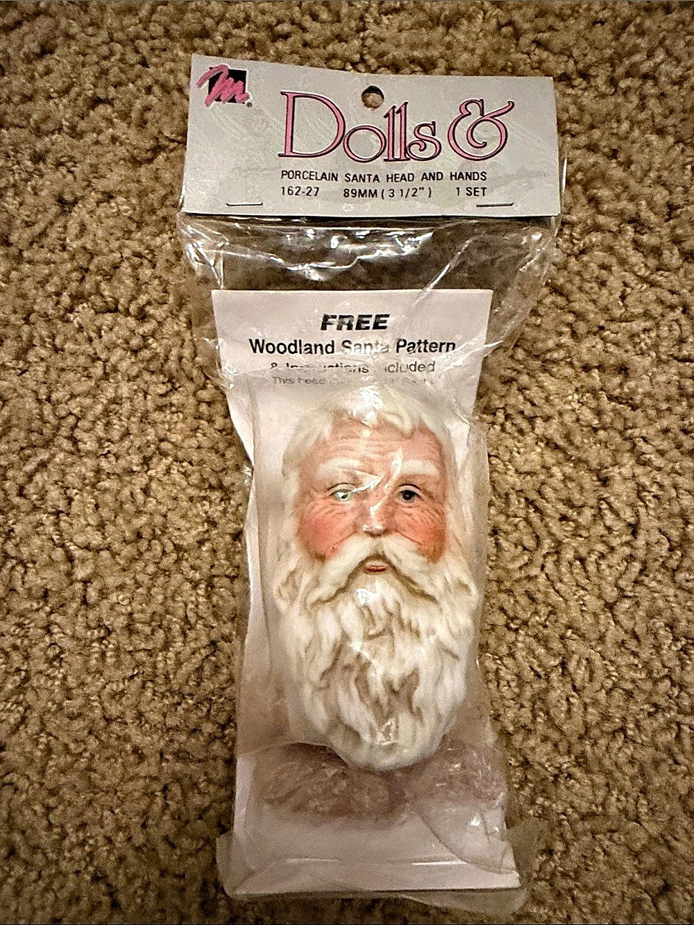 Dolls & Porcelain Santa Head and Hands & Santa Head and Hands NWT